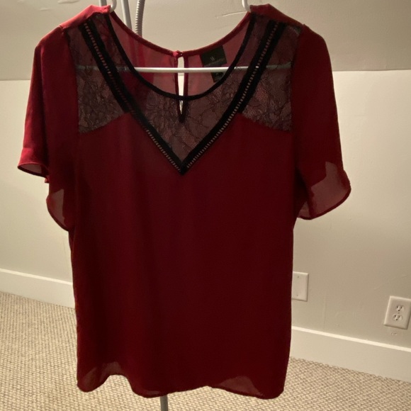 Dark Red Blouse - Picture 3 of 5
